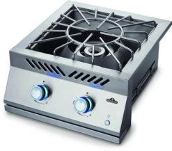 Napoleon Quemador De Gas Serie 700 12 KW BIB18PBPSS -Napoleonr Ventas BIB18PB Power Burner Prod Ang blue lit knob