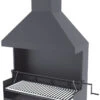 Barbacoa Carbón Y Leña 100 Cm Con Chimenea Y Elevador