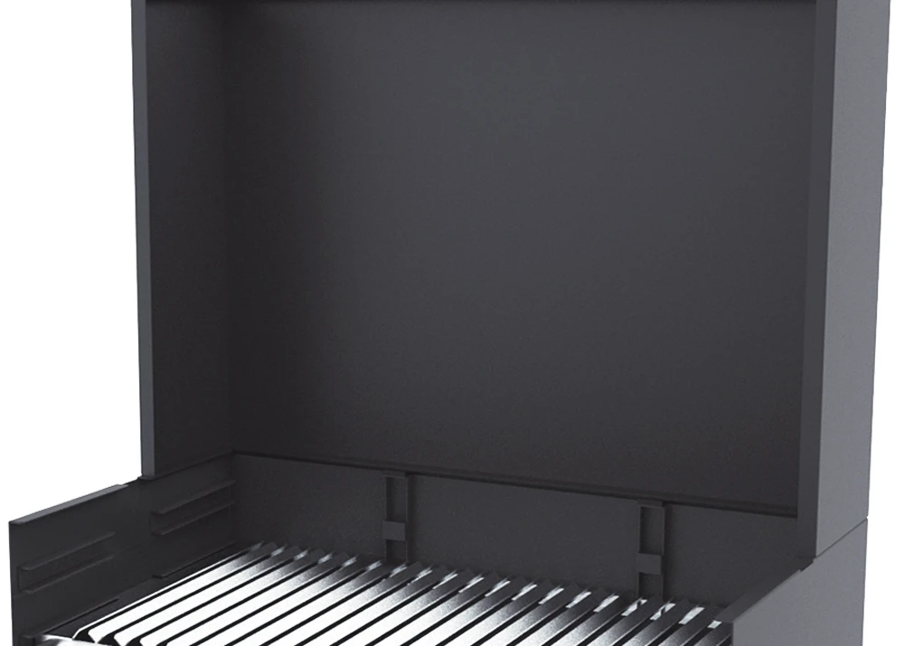 Barbacoa Carbón Y Leña 60 Cm Con Paravaientos 2 Barbacoa Carbón Y Leña 60 Cm Con Paravaientos - Imagen 2