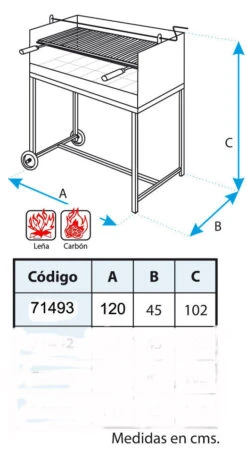 Barbacoa Argentina 120 Cm. Con Elevador 5 Barbacoa Argentina 120 Cm. Con Elevador -Napoleonr Ventas Barbacoa Argentina 120 cm con Elevador 3