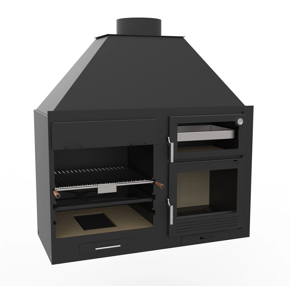 Barbacoa Argentina 140 Cm. Con Horno 1 Barbacoa Argentina 140 Cm. Con Horno