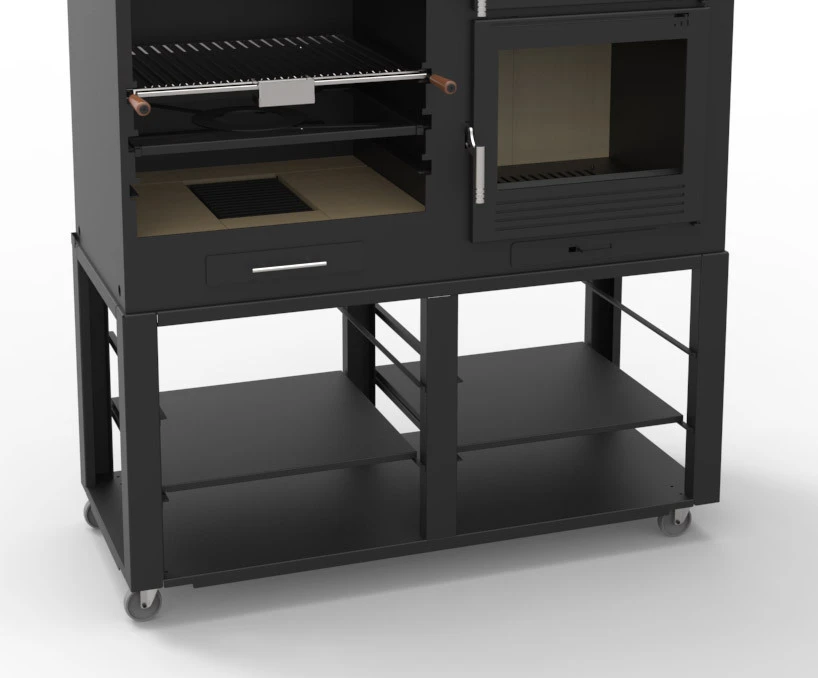 Barbacoa Argentina 140 Cm. Con Horno Y Estantes 2 Barbacoa Argentina 140 Cm. Con Horno Y Estantes - Imagen 2