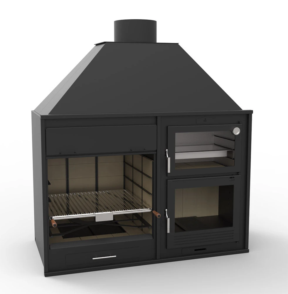 Barbacoa Argentina 160 Cm. Con Horno 1 Barbacoa Argentina 160 Cm. Con Horno