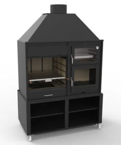 Barbacoa Argentina 160 Cm. Con Horno Y Estantes