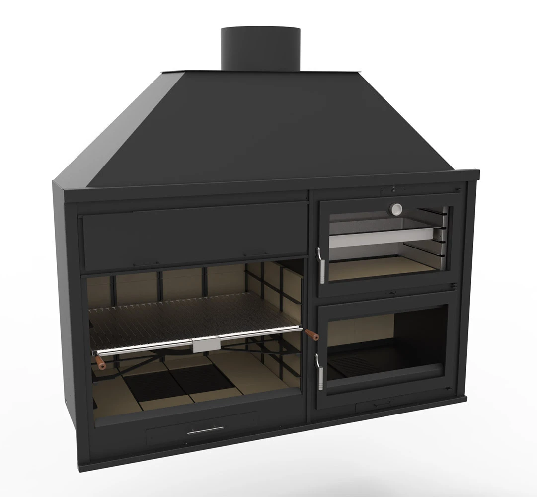 Barbacoa Argentina 200 Cm. Con Horno 1 Barbacoa Argentina 200 Cm. Con Horno