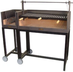 Leñero Con Carro Para Barbacoa Argentina -Napoleonr Ventas Barbacoa Lenero con Ladrillo Refractario 3