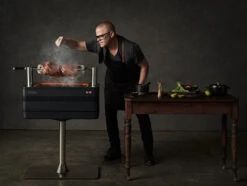 Barbacoa De Carbón Con Rustidor Fusion -Napoleonr Ventas Barbacoa de Carbon con Rustidor Fusion 15