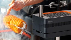 Barbacoa De Carbón Con Rustidor Fusion -Napoleonr Ventas Barbacoa de Carbon con Rustidor Fusion 5