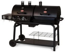 Barbacoa Duo De Gas Y De Carbón -Napoleonr Ventas Barbacoa duo gas carbon char griller 4