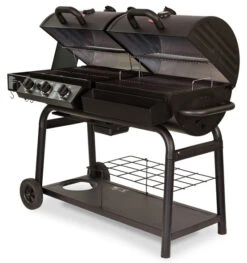 Barbacoa Duo De Gas Y De Carbón -Napoleonr Ventas Barbacoa duo gas carbon char griller 5