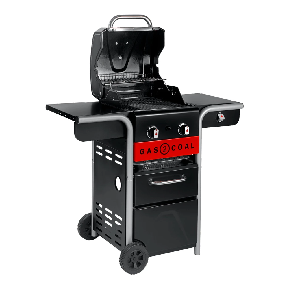 Barbacoa Gas Y Carbón Gas2Coal 2.0 De 2 Quemadores - Imagen 4