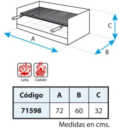 Cajon Barbacoa Argentina Extra Fondo -Napoleonr Ventas Cajon Barbacoa Argentina Extra Fondo 3