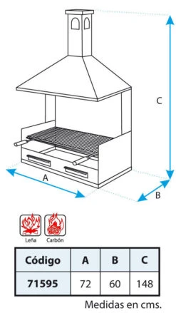 Cajon Barbacoa Con Chimenea Grande Extra Fondo -Napoleonr Ventas Cajon Barbacoa con Chimenea Grande Extra Fondo 3