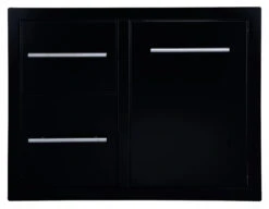 Cajonera Doble + Cajón Cubo Basura Negro