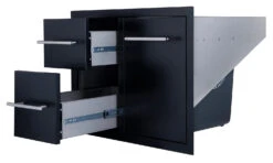 Cajonera Doble + Cajón Cubo Basura Negro 6 Cajonera Doble + Cajón Cubo Basura Negro -Napoleonr Ventas Cajonera doble cajon cubo basura Negro 2