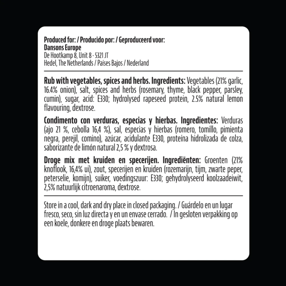 Chicken & Poultry Rub 380 Gr 3 Chicken & Poultry Rub 380 Gr - Imagen 3