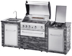 Cocina Exterior Acero Inoxidable Y Piedra Alicante -Napoleonr Ventas Cocina Exterior Acero Inoxidable y Piedra Alicante 2