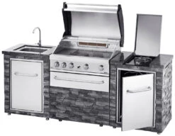 Cocina Exterior Acero Inoxidable Y Piedra Alicante -Napoleonr Ventas Cocina Exterior Acero Inoxidable y Piedra Alicante 3