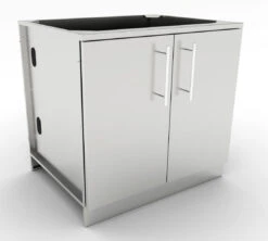 Módulo Inox. Con 2 Puertas 91 Cm.