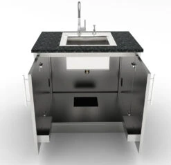 Módulo Inox. Con 2 Puertas 91 Cm. -Napoleonr Ventas Modulo Inox con 2 Puertas 91 cm 3