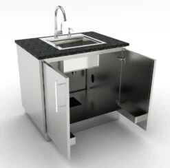 Módulo Inox. Con 2 Puertas 91 Cm. -Napoleonr Ventas Modulo Inox con 2 Puertas 91 cm 6