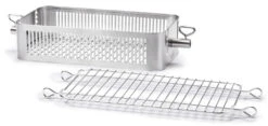 Cesta De Acero Inoxidable Para Rustidor Napoleon -Napoleonr Ventas Original JPG 57013 Adjustable Stainless Steel Rotisserie Basket OnWhite Seperated