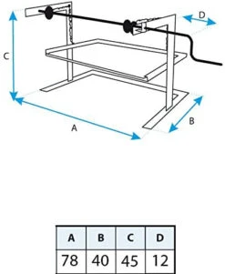 Soporte Elevador Con Escuadra Grande -Napoleonr Ventas Soporte Elevador barbacoas Escuadra grande 71574 2